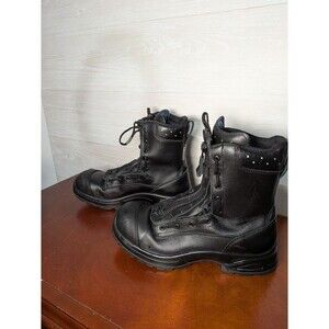 Haix AIRPOWER XR2 Black Leather EMS Fire Station Boots Men’s size 10 EUC Combat